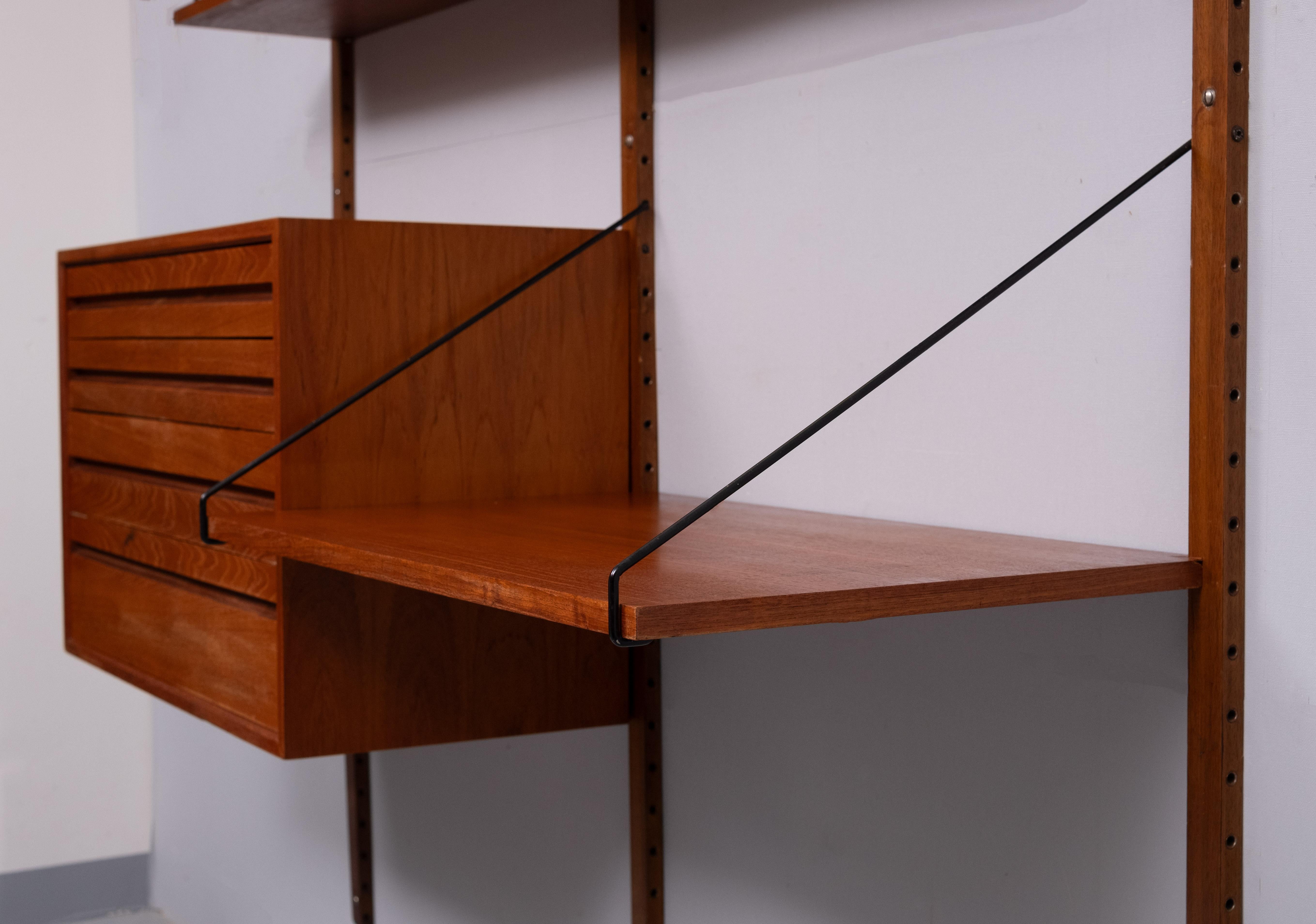 Poul Cadovius Teak Royal Wall System  Denmark 2