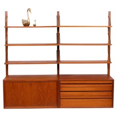 Retro Poul Cadovius Teak Royal Wall System Denmark 