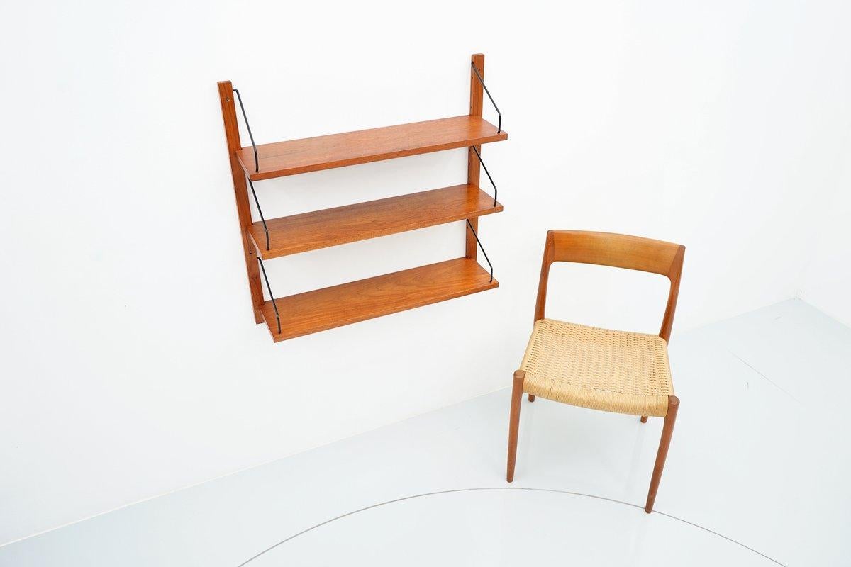 Scandinavian Modern Poul Cadovius Teak Shelf, Denmark, 1960s