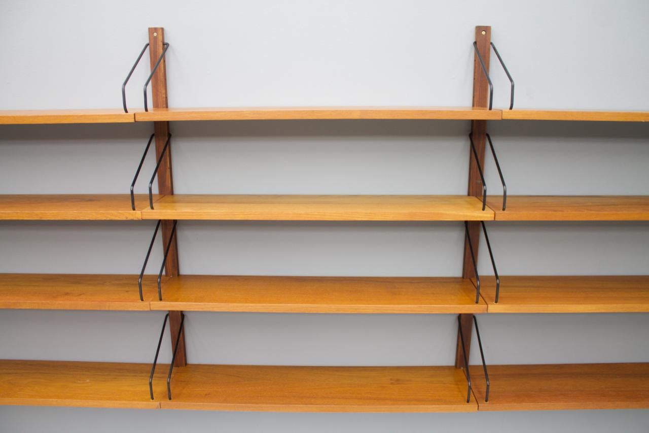 Danish Poul Cadovius Teak Shelf Wall System Royal Denmark, 1960s