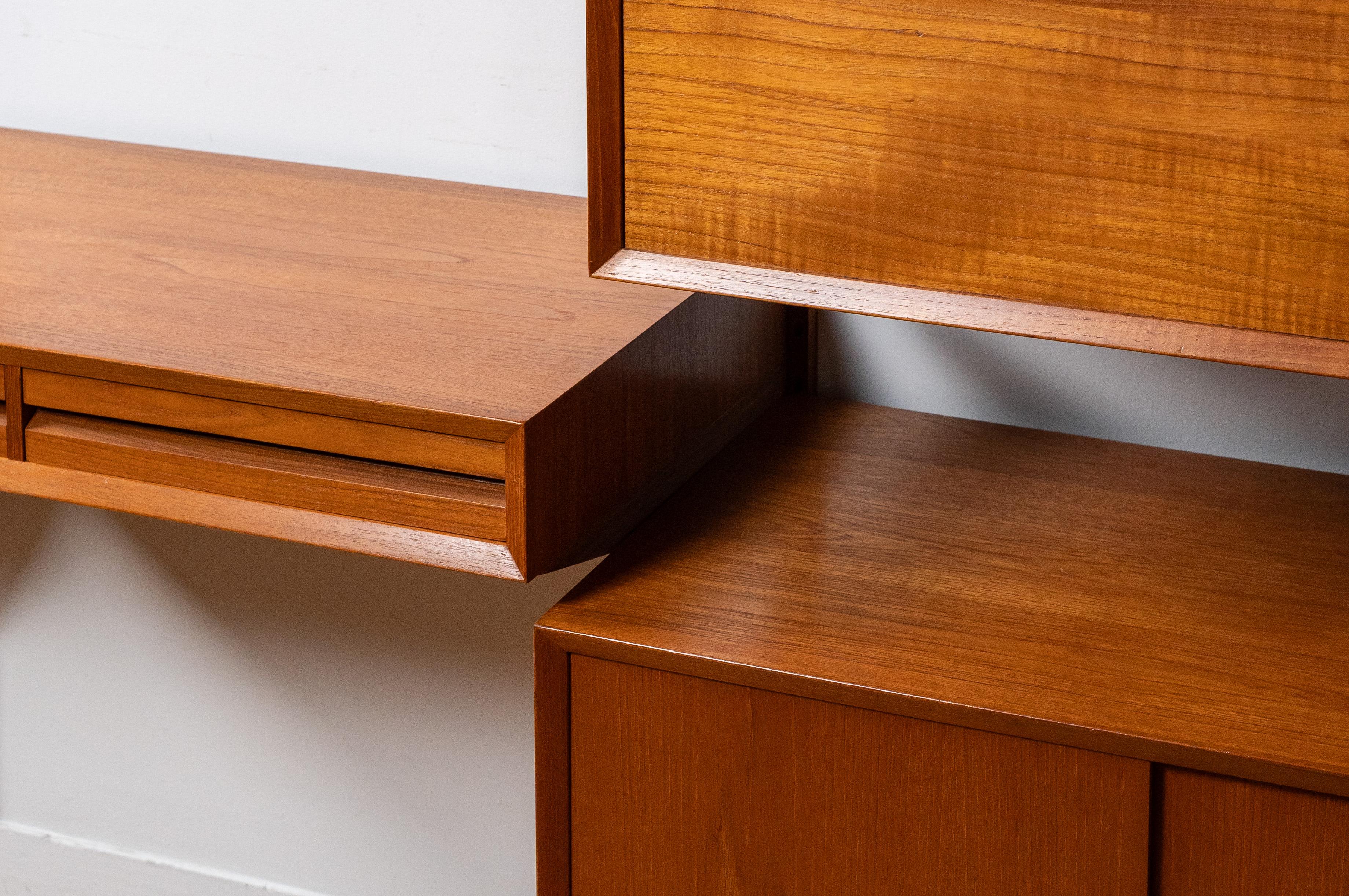 Poul Cadovius Teak Wall Unit For Sale 4