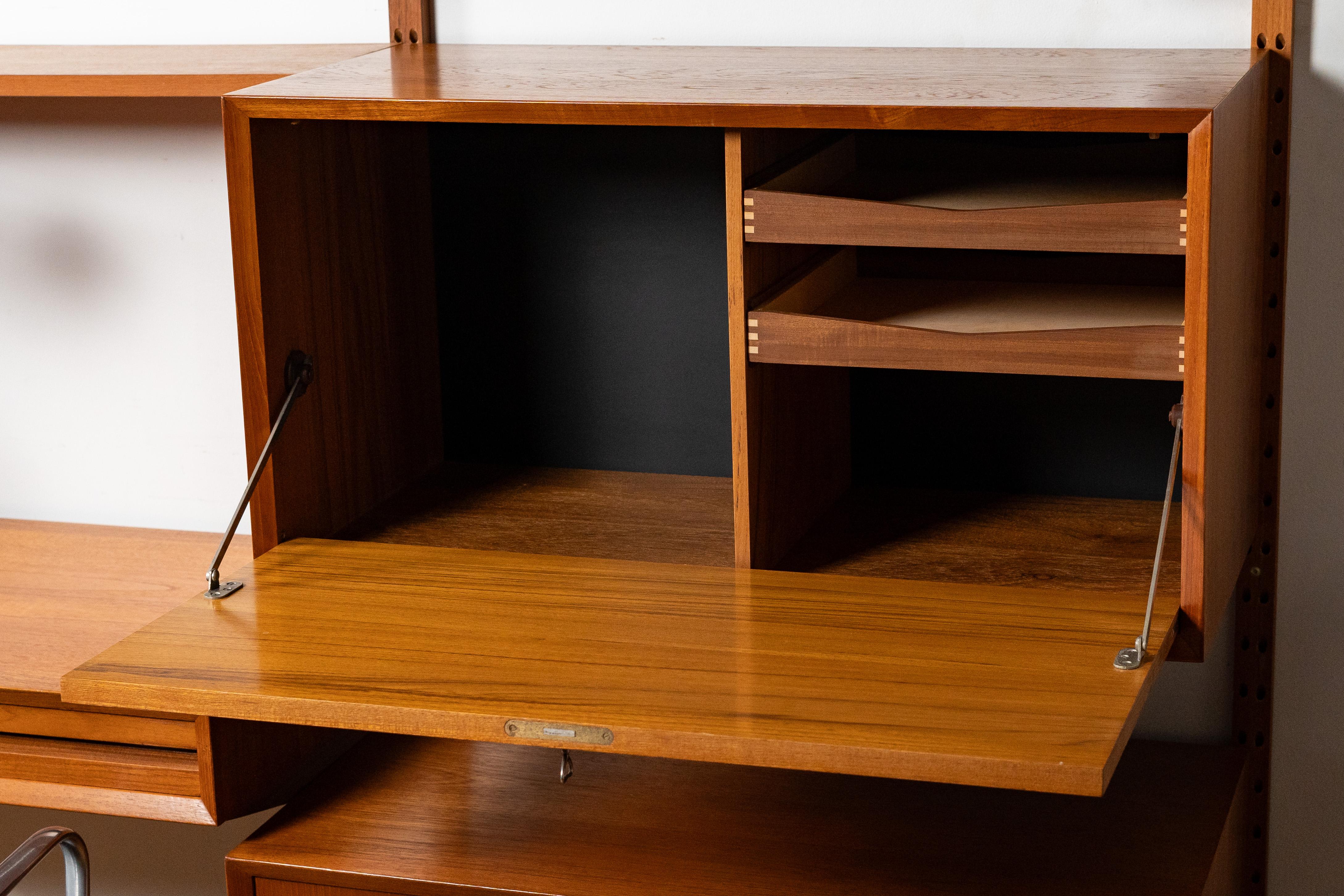 Poul Cadovius Teak Wall Unit For Sale 9