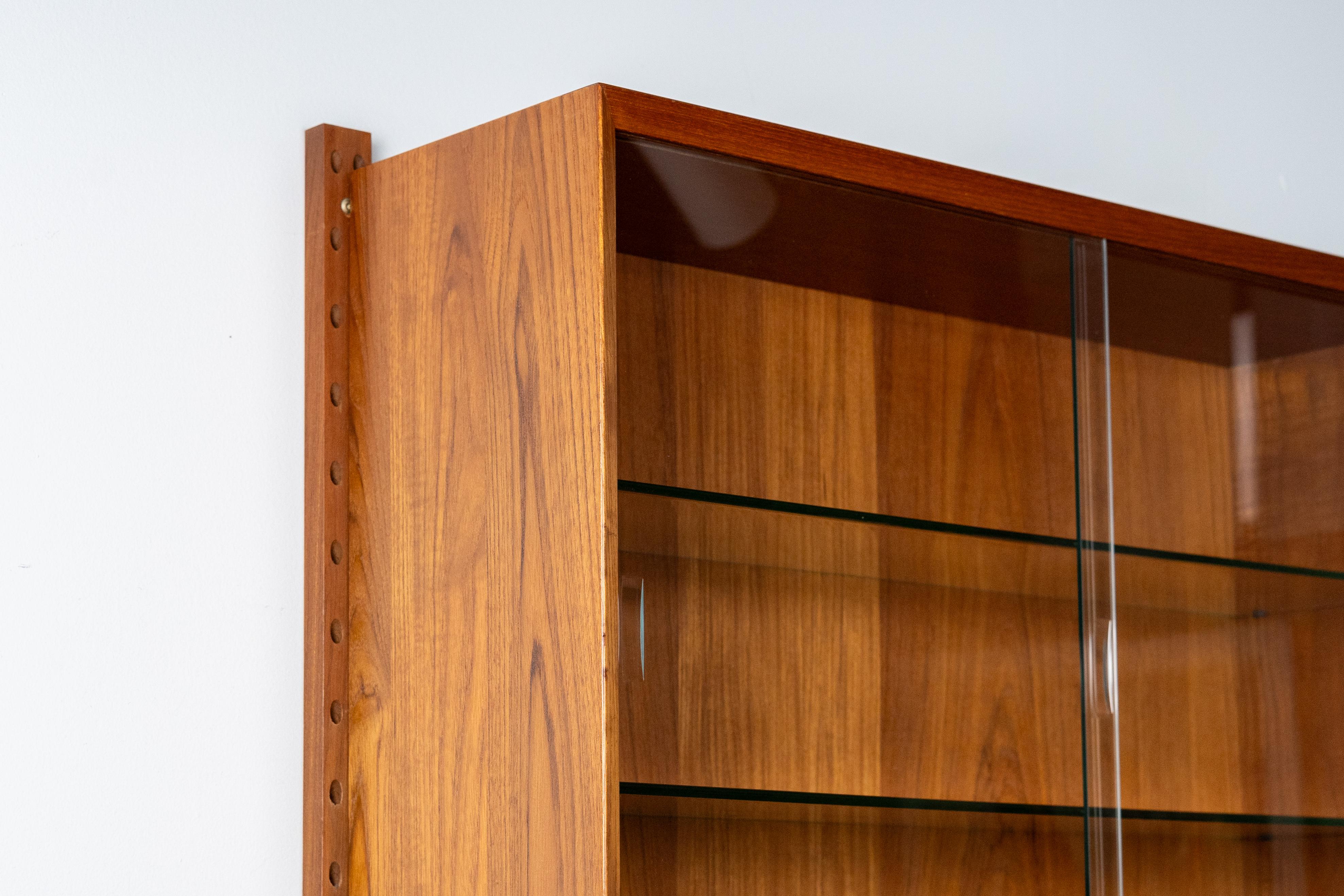Mid-Century Modern Poul Cadovius Teak Wall Unit For Sale