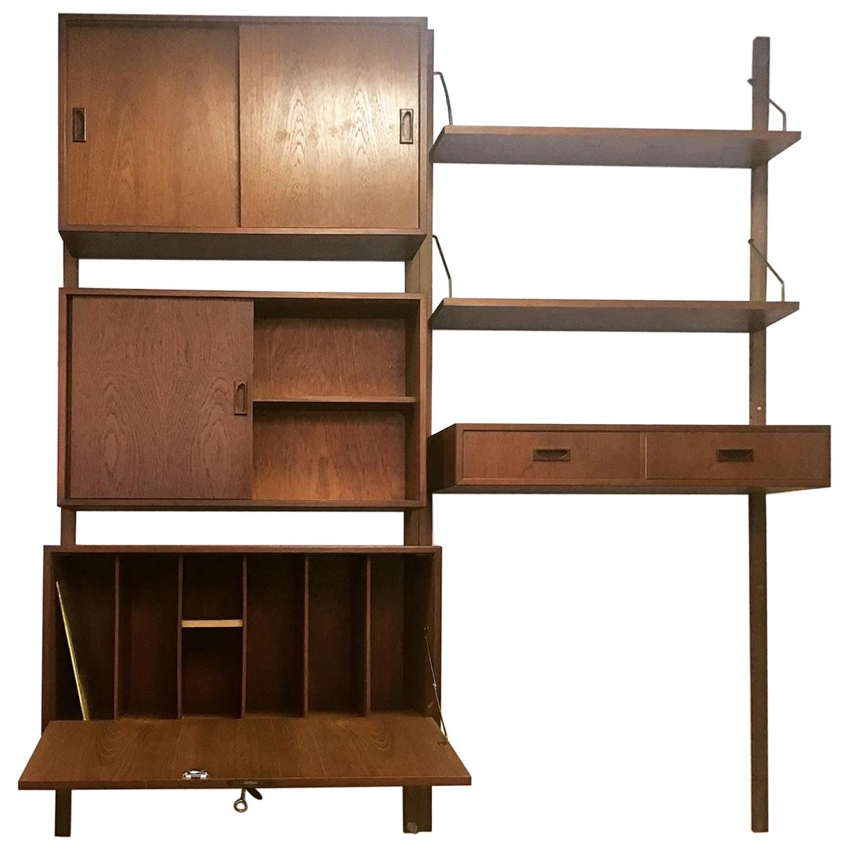 Poul Cadovius Teak Wall Unit Shelving