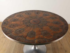 Poul Cadovius Tile Top Round Table 1960's