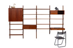 Poul Cadovius Vintage 1960 Royal System in teak con 4 armadietti