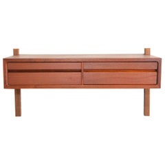 Poul Cadovius Wall Console in Teak for Royal System, Denmark