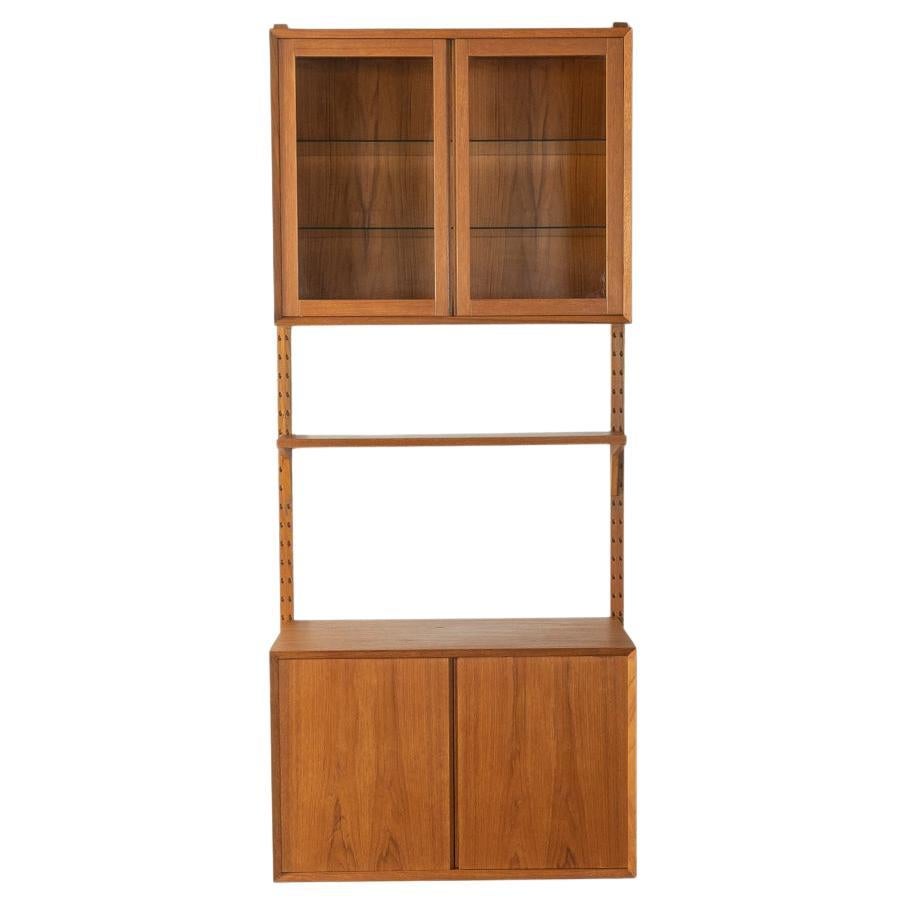 Poul Cadovius Wall Shelf with Showcase, from 1960s