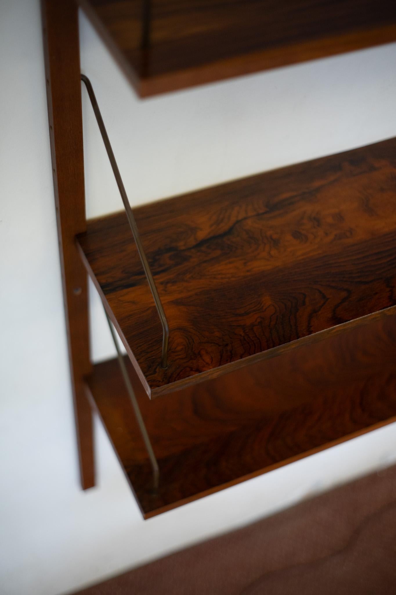 Wandschrank oder Bücherregale von Poul Cadovius für Royal System, Palisanderholz, Dänemark 4
