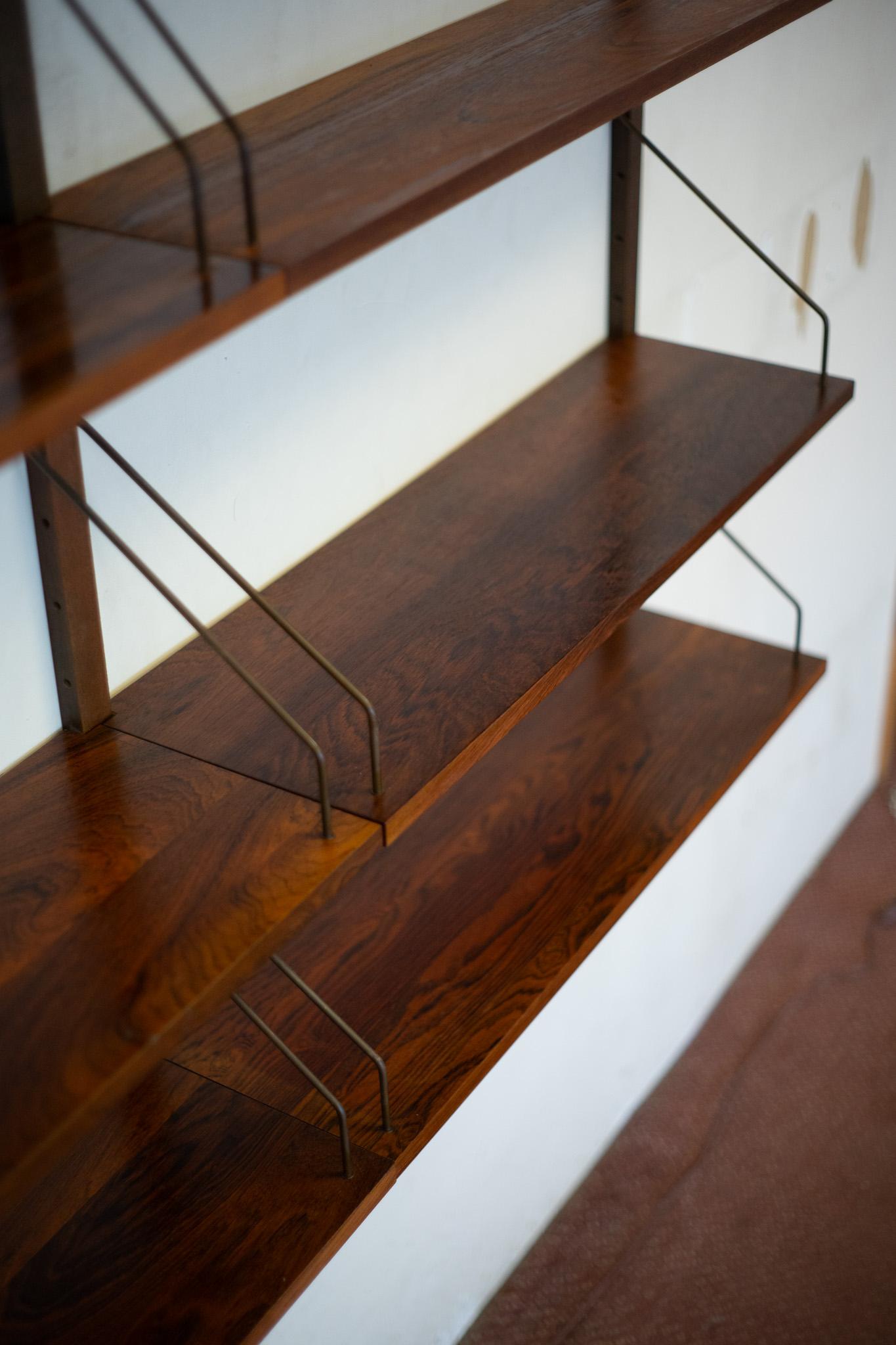Wandschrank oder Bücherregale von Poul Cadovius für Royal System, Palisanderholz, Dänemark 5