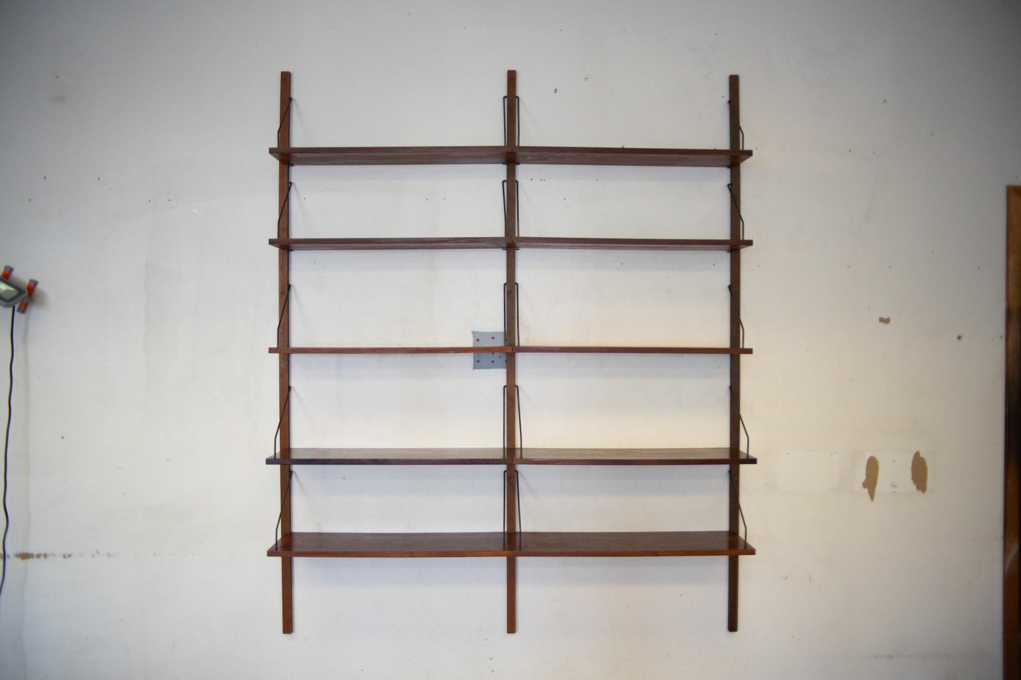Wandschrank oder Bücherregale von Poul Cadovius für Royal System, Palisanderholz, Dänemark (Dänisch)