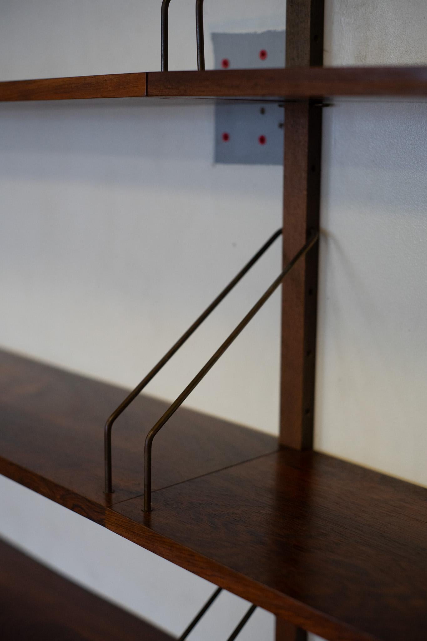 Wandschrank oder Bücherregale von Poul Cadovius für Royal System, Palisanderholz, Dänemark 2