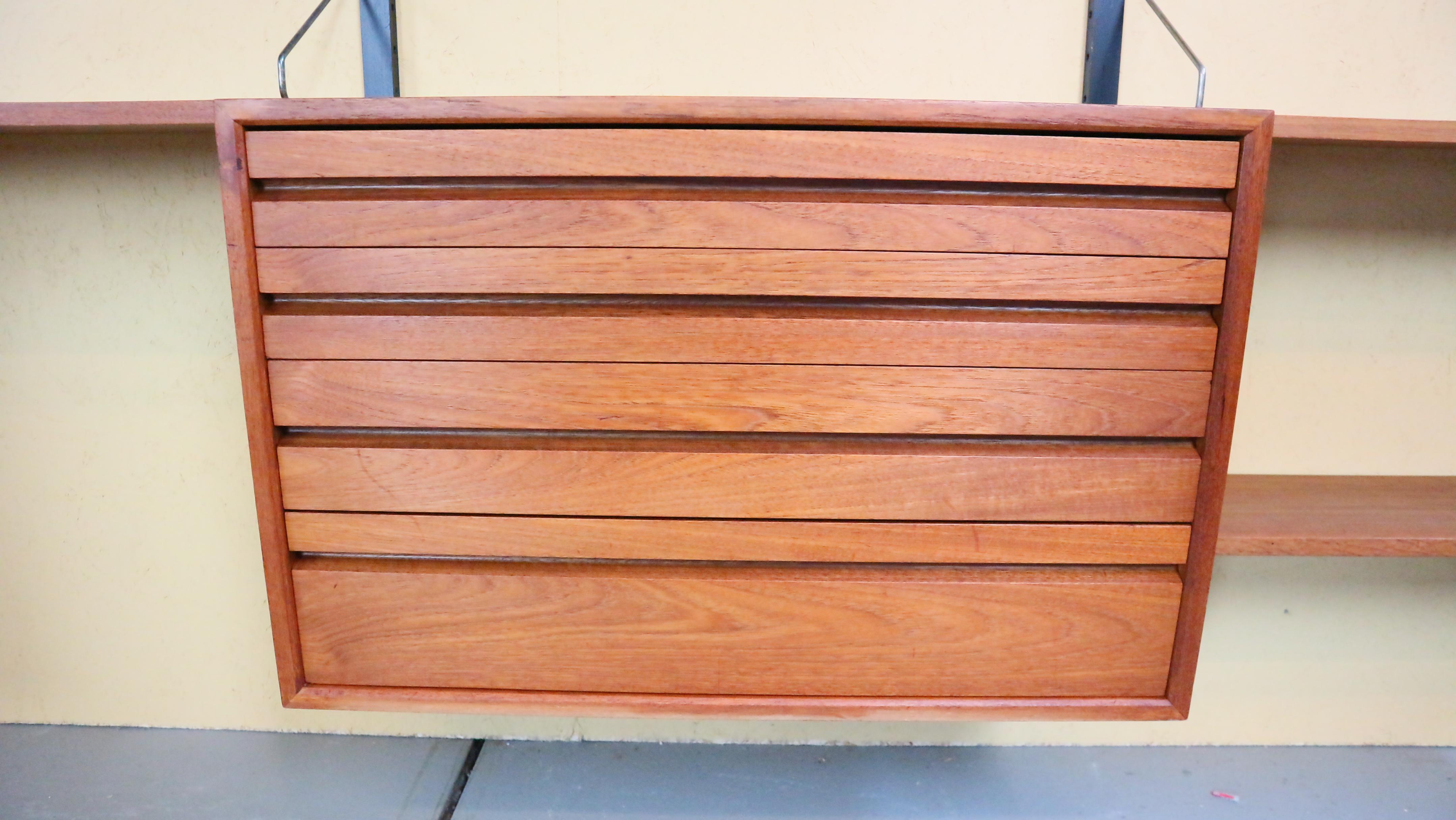 Poul Cadovius XXL Royal System Danish Modern Teak Wall Unit Shelving, 1960 12