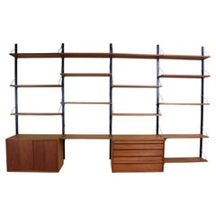 Poul Cadovius XXL Royal System Dänisches Modernes Wandregal aus Teakholz, 1960