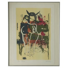 Poul Esting, Carmen, Color Lithograph, Framed