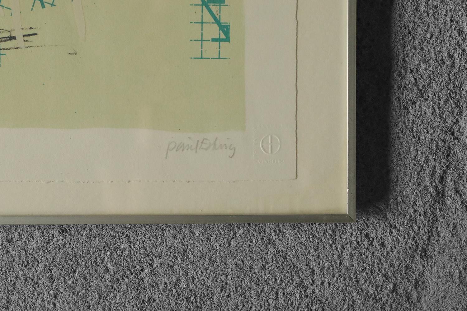 Poul Esting, Don Juan, Color Lithograph, Framed In Good Condition For Sale In Warszawa, Mazowieckie