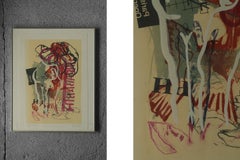 Tosca Color Lithograph by Poul Esting, Framed, Modern, Signed, 22/36