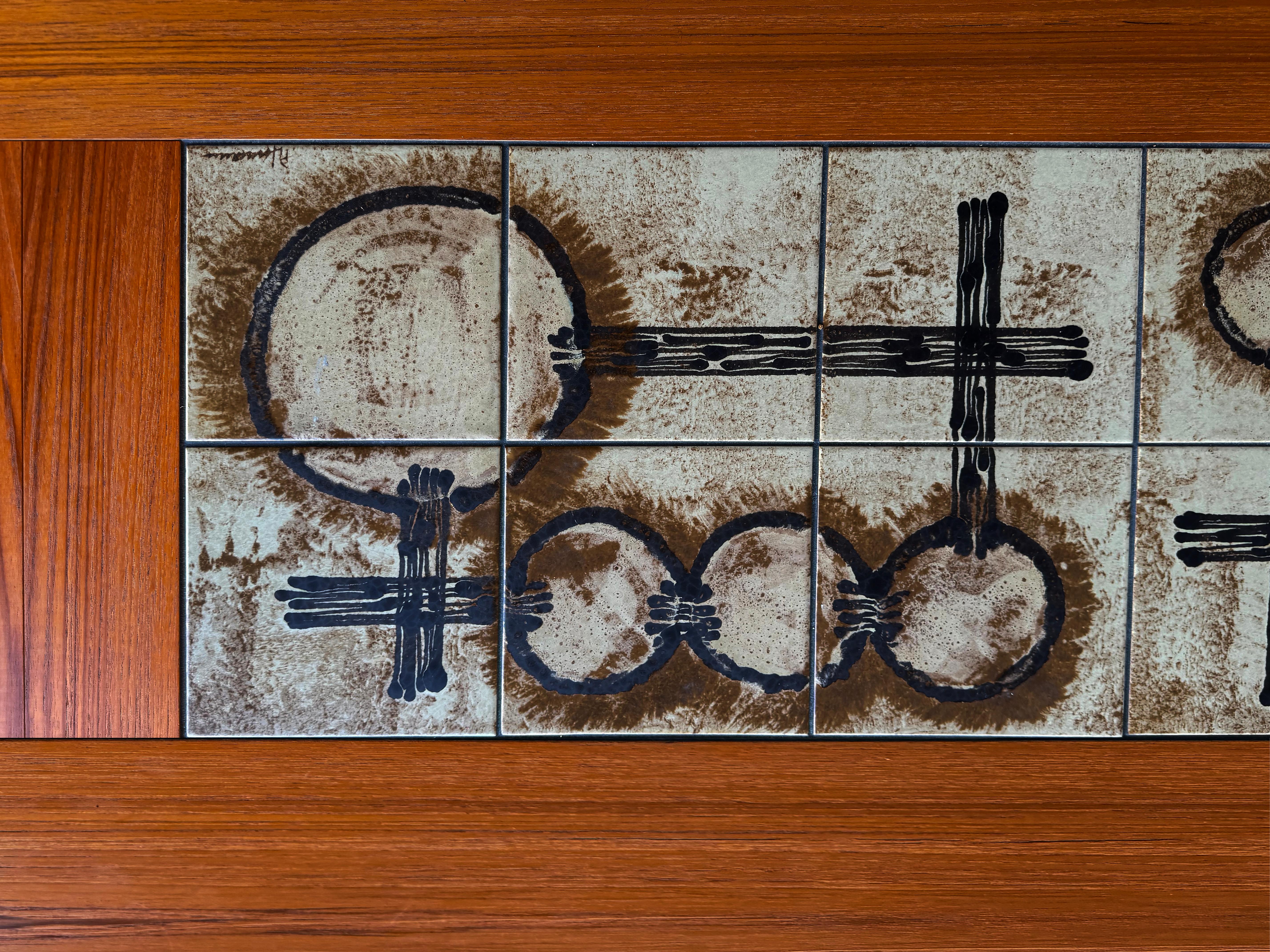 Poul H. Poulsen Gangsø Møbler Mesa de comedor danesa con tablero de teka, firmada en Bueno estado para la venta en Miami, FL