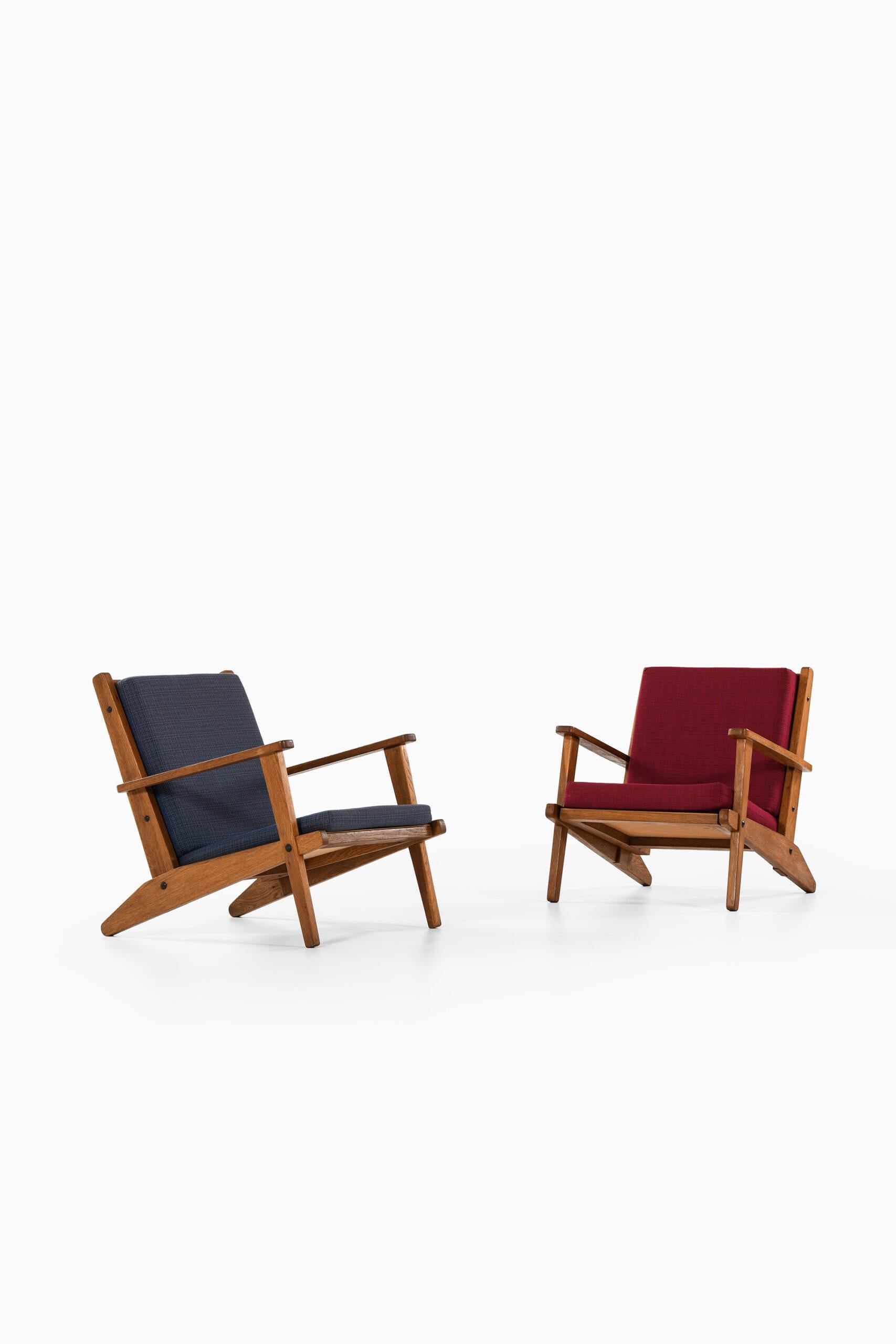 Scandinavian Modern Poul Hansen Easy Chairs Produced in Denmark For Sale