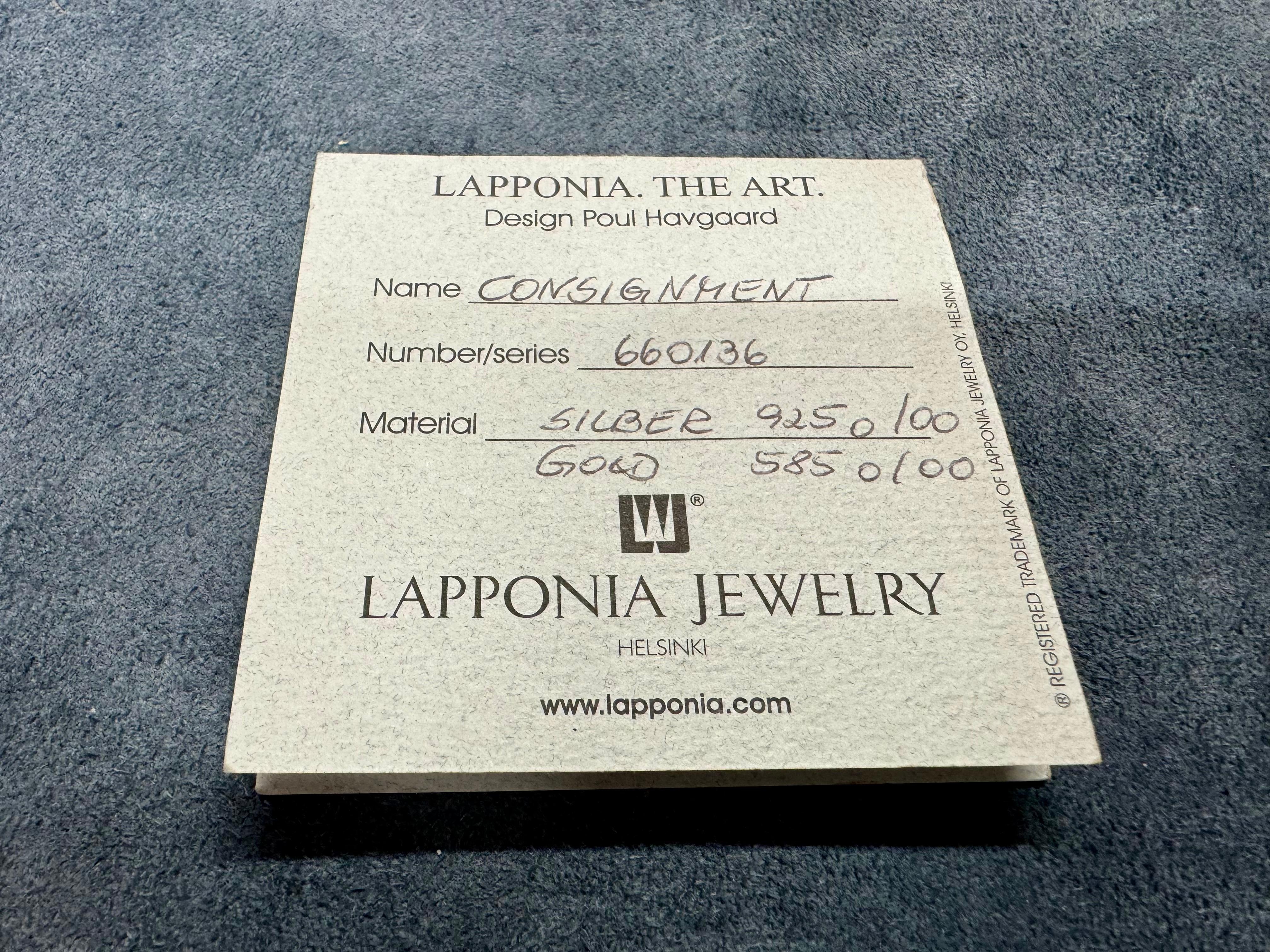 Poul Havgaard Lapponia of Finland Collana in argento e oro. in vendita 4