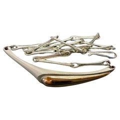 Poul Havgaard Lapponia Finland Consignment Necklace Sterling and Gold.
