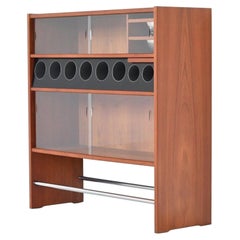 Poul Heltborg HM3 Dry Bar Teak Wood Heltborg Mobler, Denmark, 1968