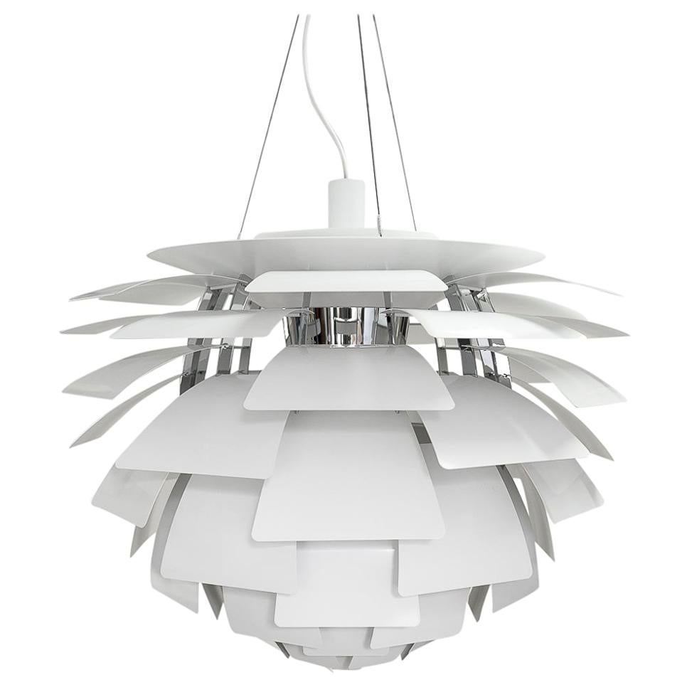 Poul Henning for Poulsen Denmark, White PH Artichoke Ceiling Lamp 72 cm en vente
