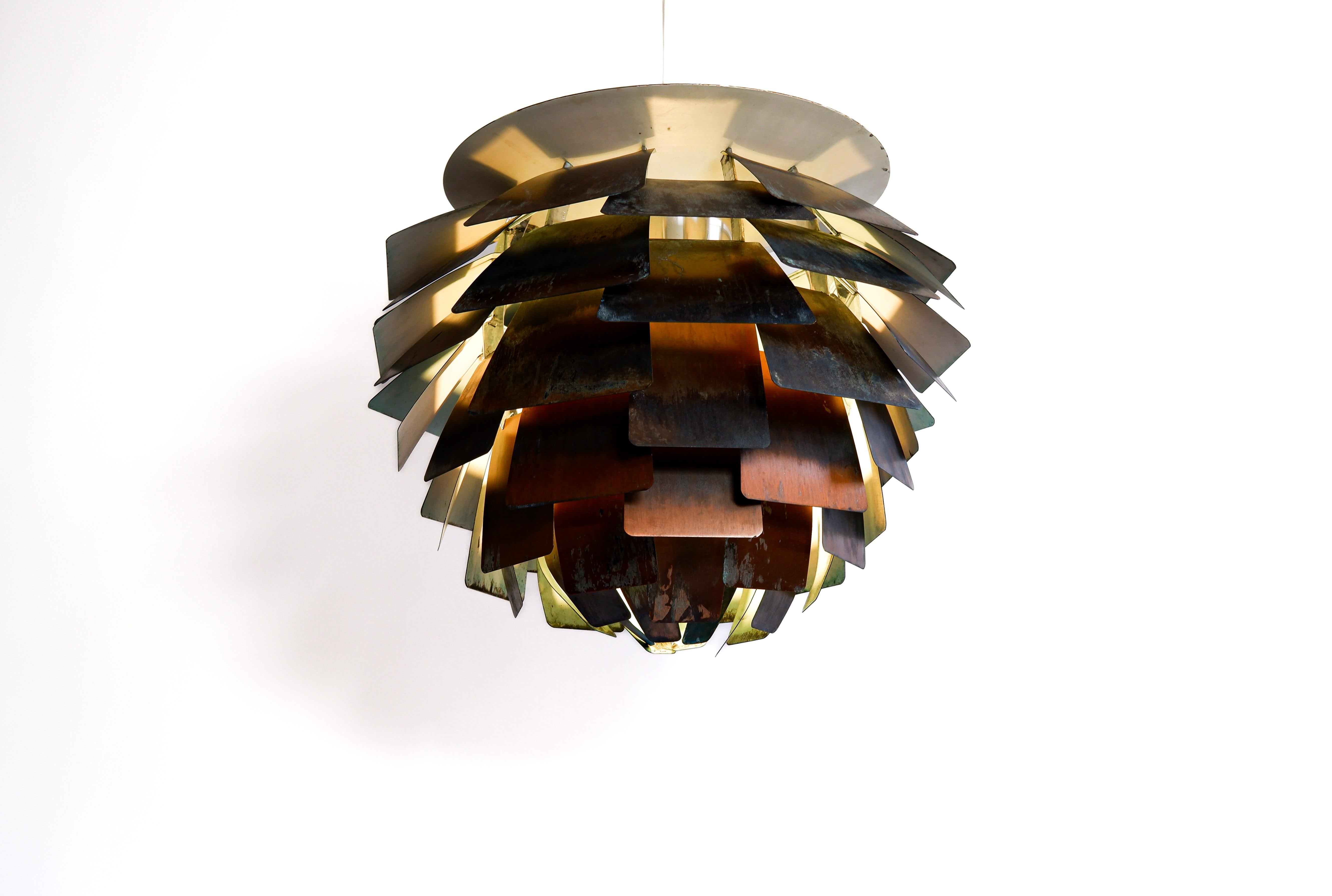 Poul Henningsen 1a edizione carciofo in bottaio, Louis Poulsen circa 1950. in vendita 3
