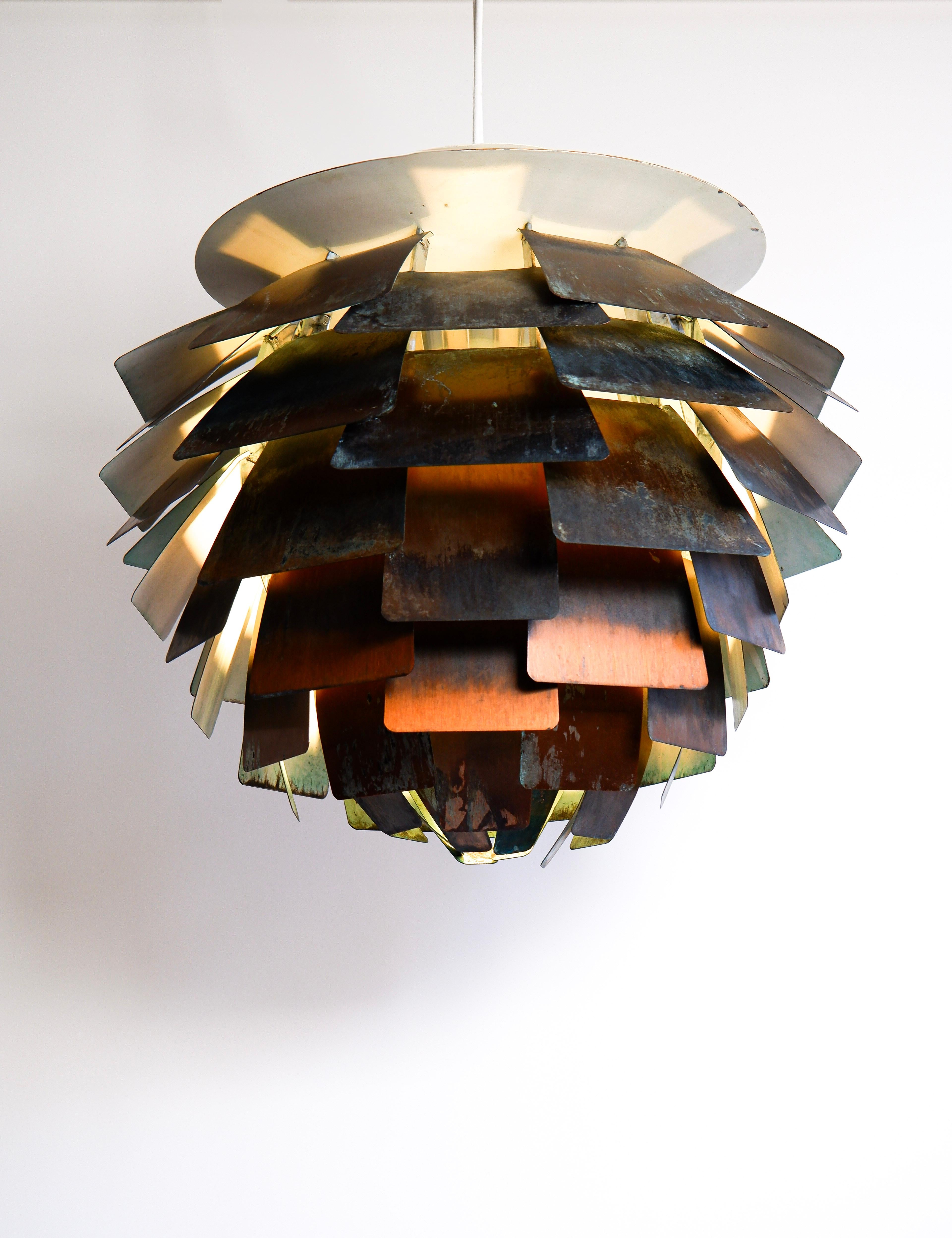 Poul Henningsen 1a edizione carciofo in bottaio, Louis Poulsen circa 1950. in vendita 4