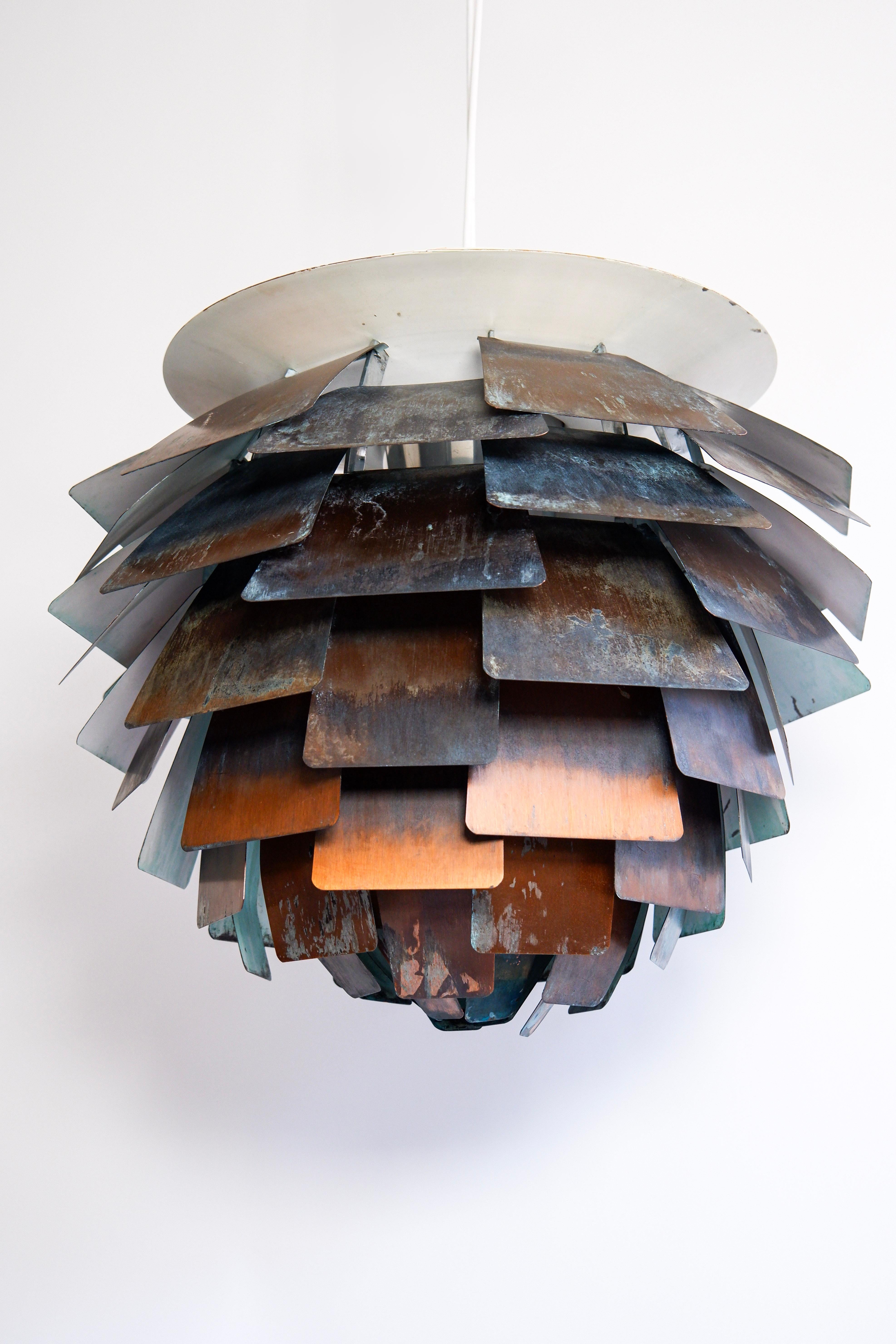 Scandinavo moderno Poul Henningsen 1a edizione carciofo in bottaio, Louis Poulsen circa 1950. in vendita