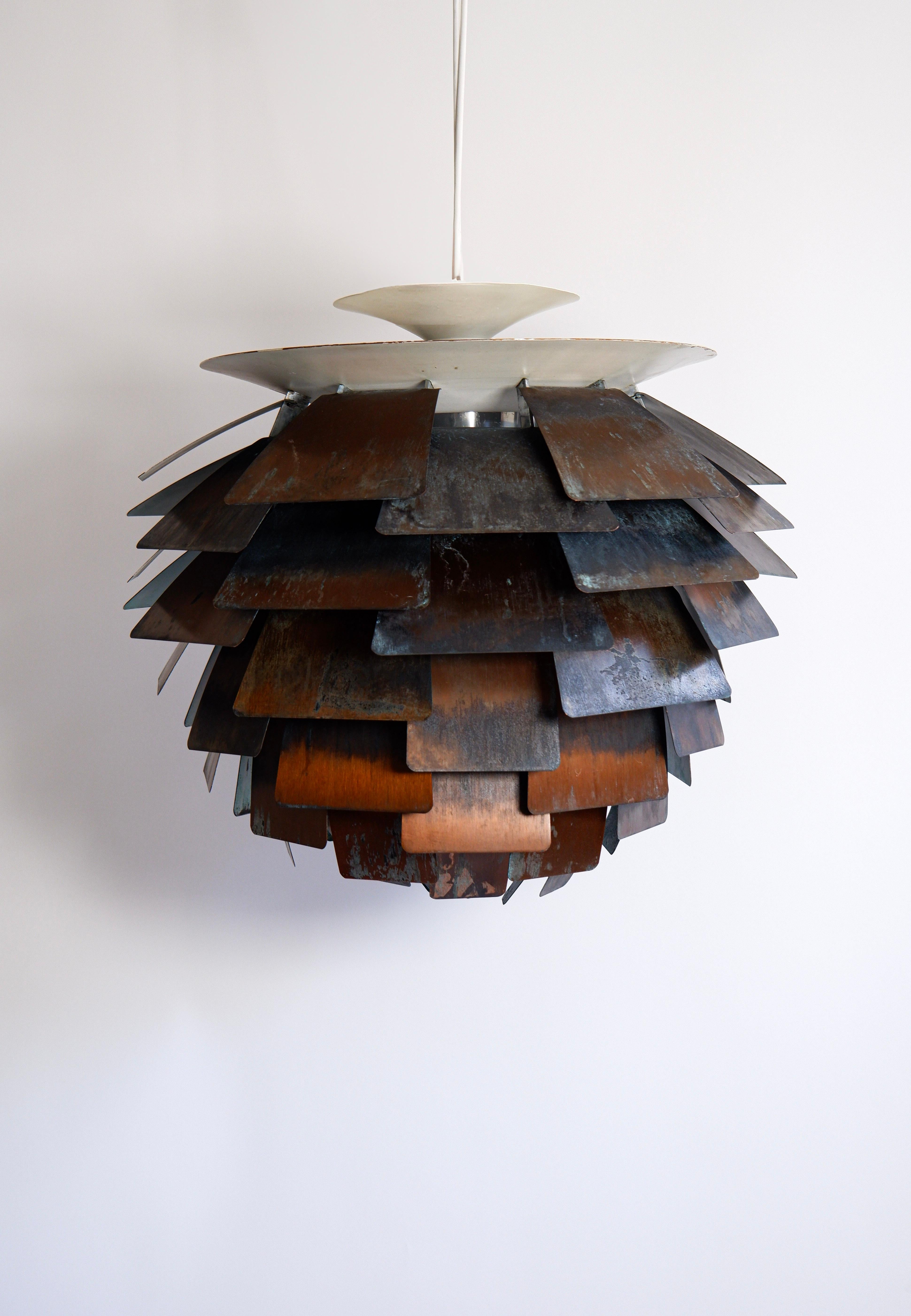 Poul Henningsen 1a edizione carciofo in bottaio, Louis Poulsen circa 1950. In condizioni discrete in vendita a Hägersten-Liljeholmen, Stockholms län