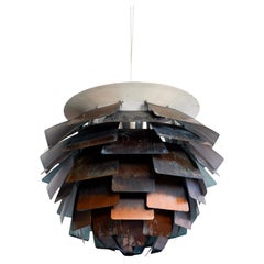 Poul Henningsen 1ª edición alcachofa en tonel, Louis Poulsen circa 1950.