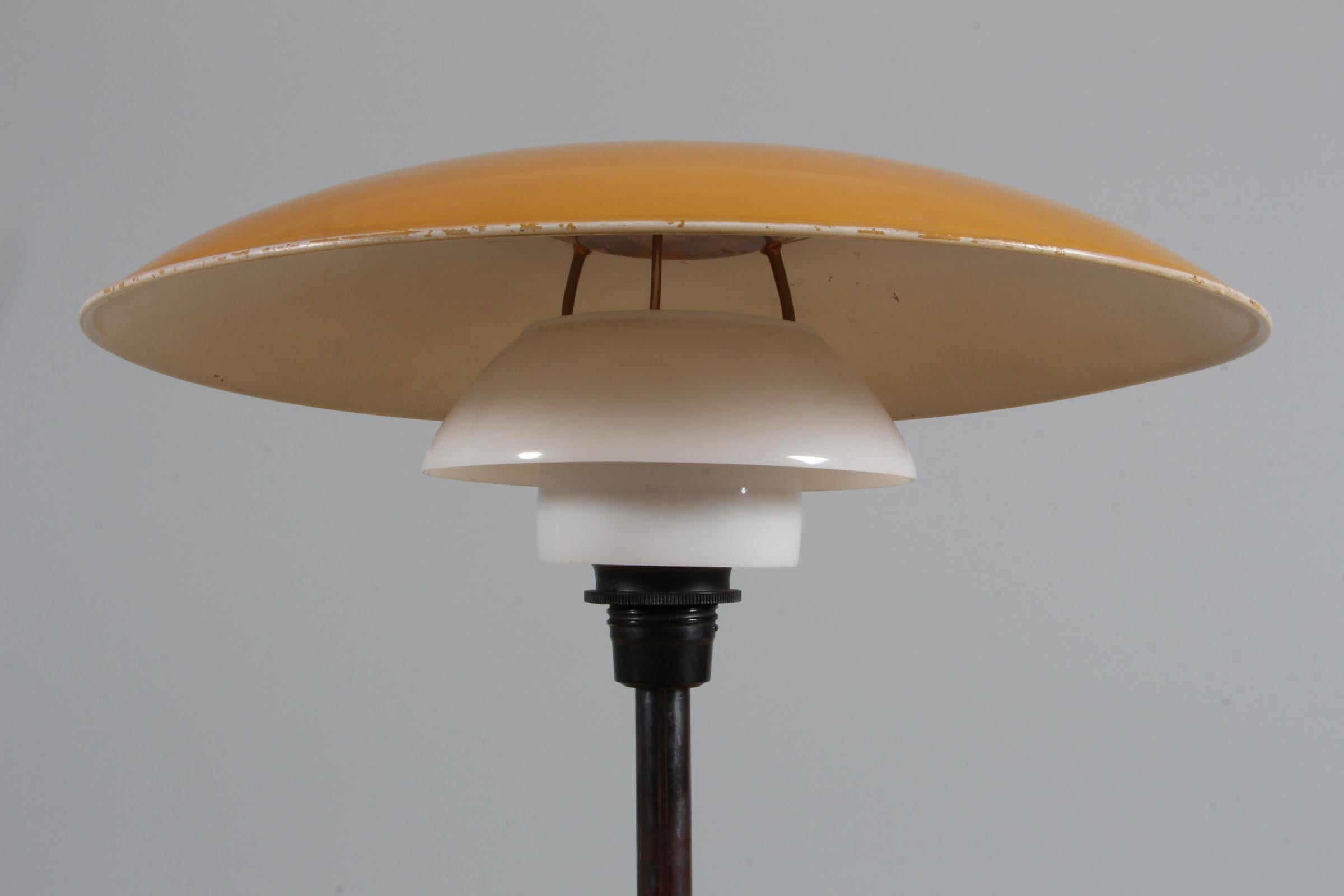 Brass Poul Henningsen 3½/2 Table Lamp 1940'erne