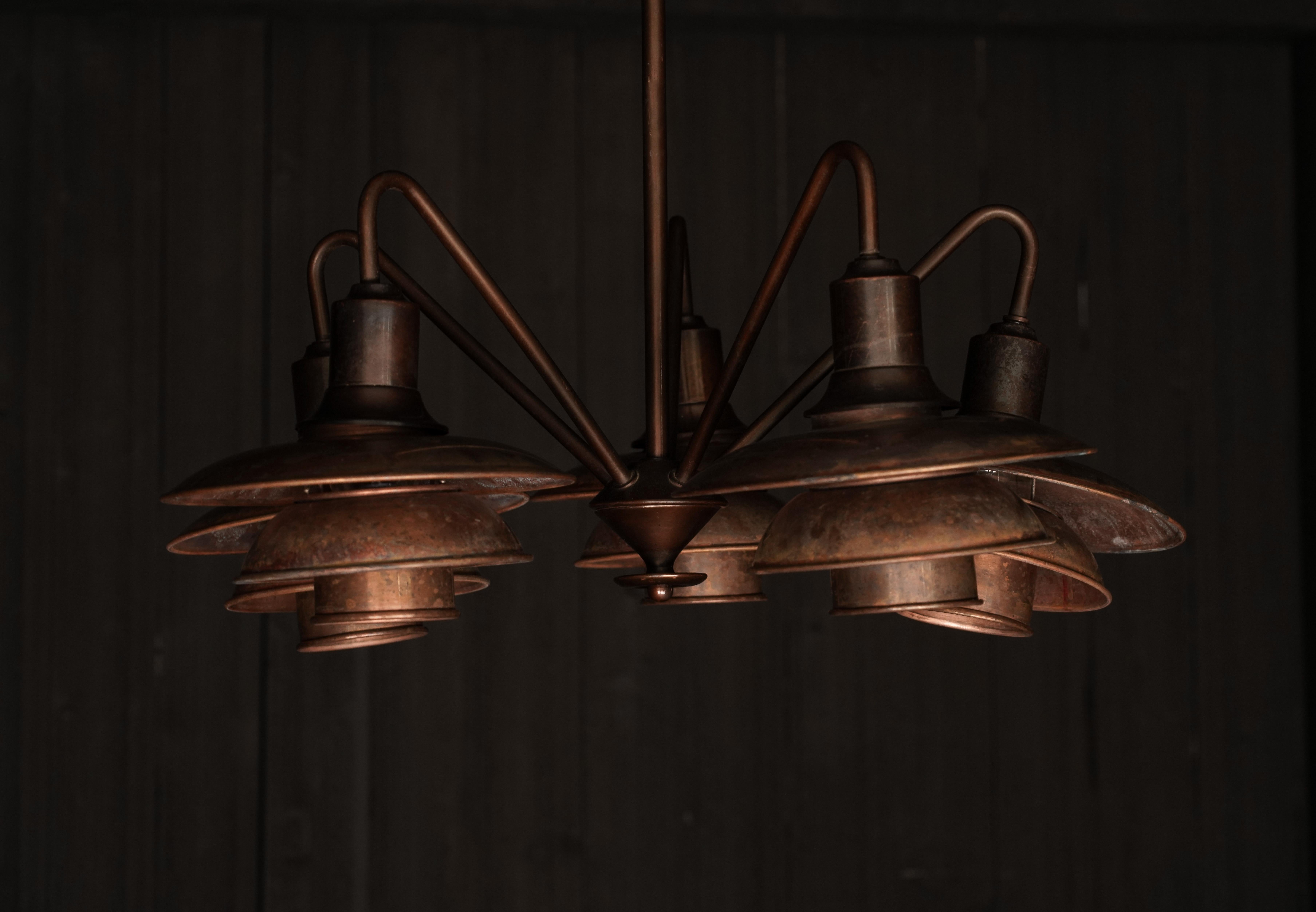 Danois Poul Henningsen - Pendentif à 5 bras en vente