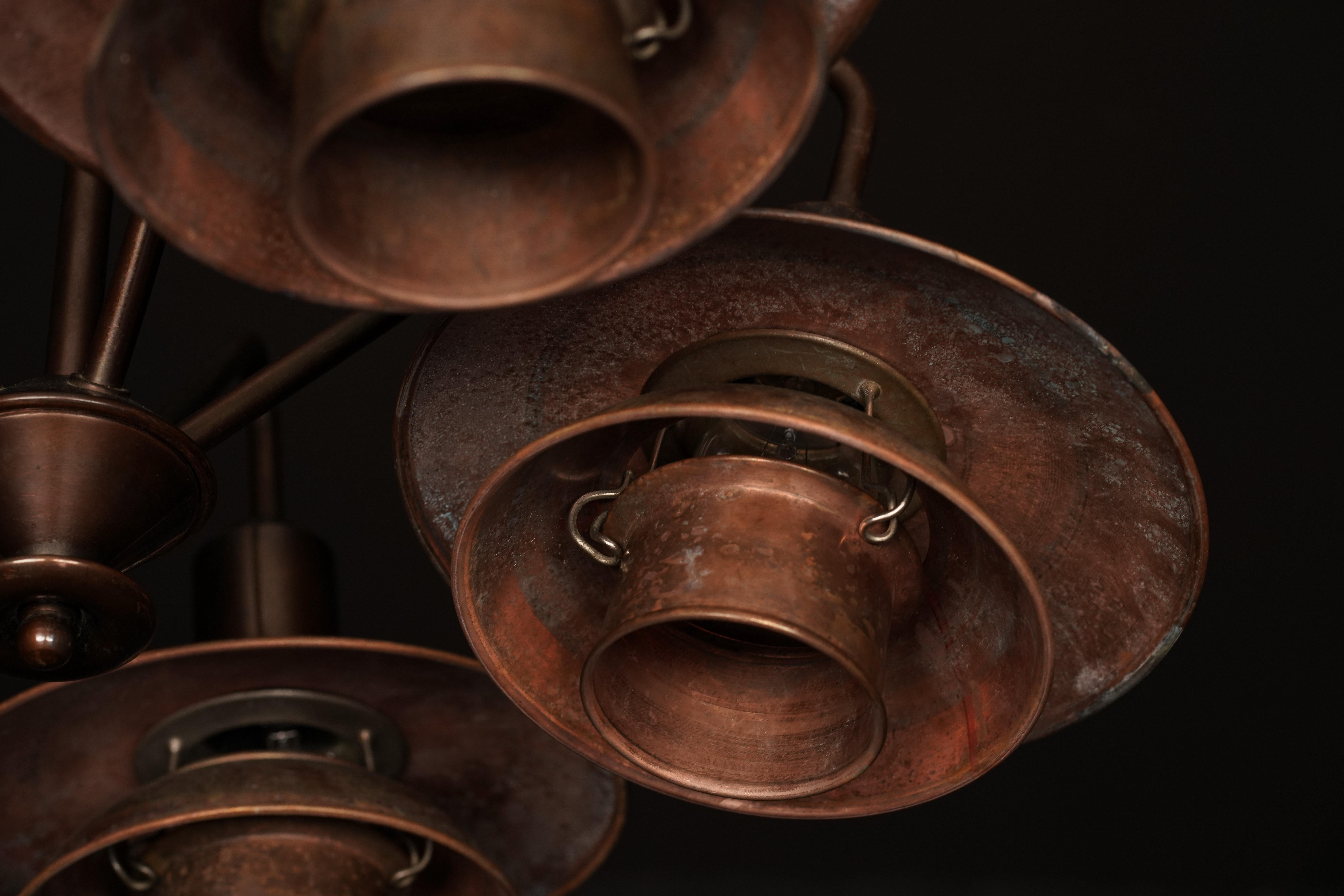 Début du 20ème siècle Poul Henningsen - Pendentif à 5 bras en vente