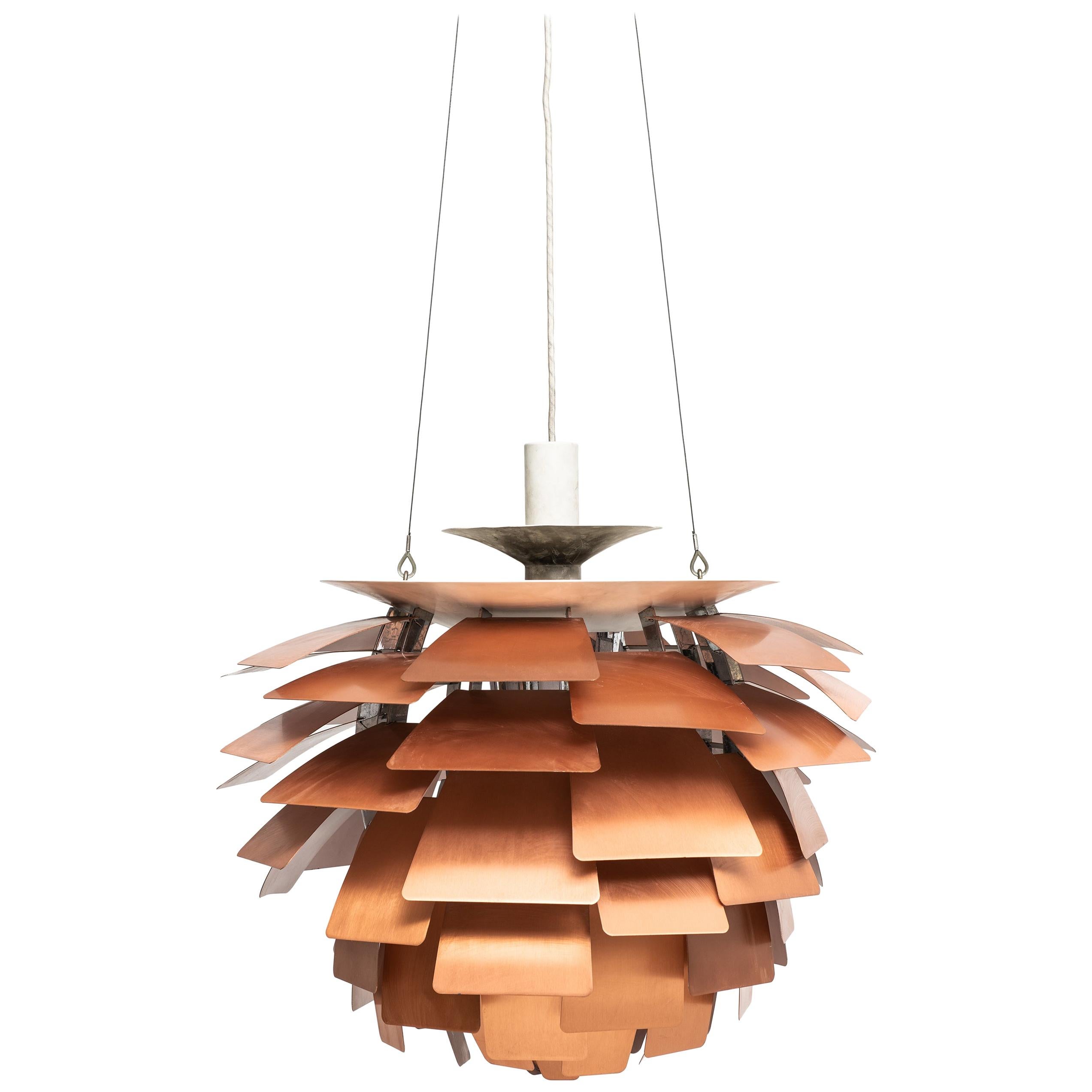 Poul Henningsen Artichoke Ceiling Lamp Produced by Louis Poulsen in Denmark For Sale