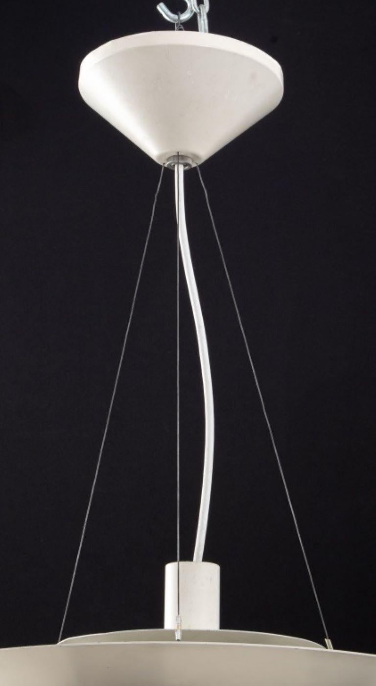 Poul Henningsen (Danish, 1894- 1967) Artichoke Ceiling Light for Louis Poulsen, 1958, white enameled aluminum and chrome, labeled 