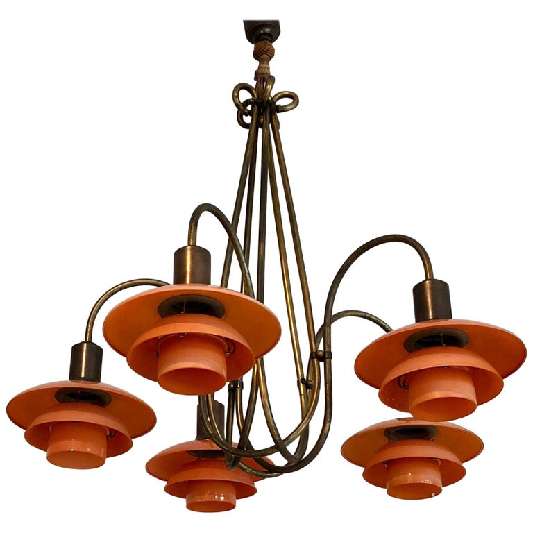 Poul Henningsen Basket Crown Ceiling Light For Louis Poulsen
