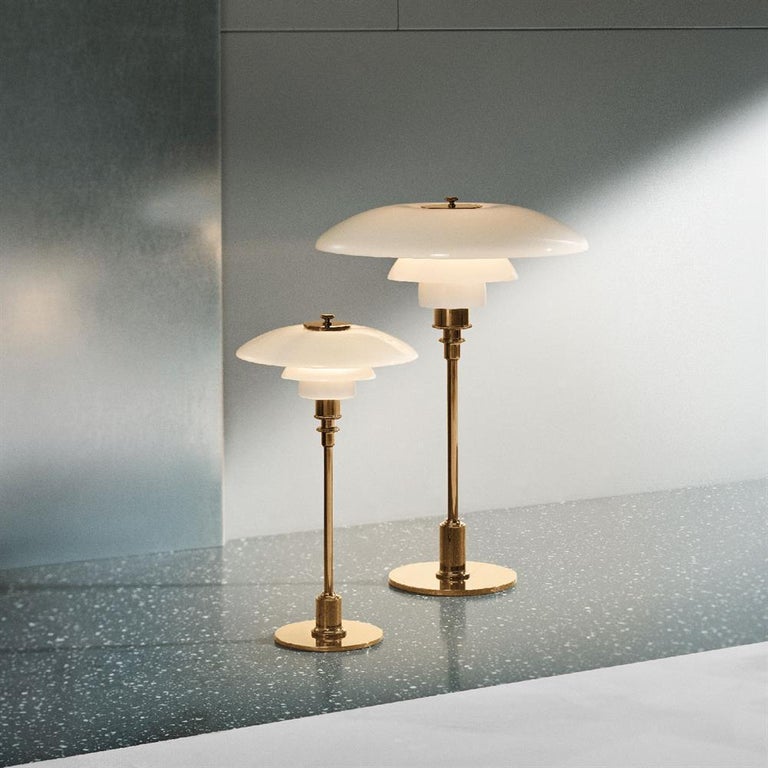 Poul Henningsen Brass and Glass PH 2/1 Table Lamp for Louis Poulsen For  Sale at 1stDibs