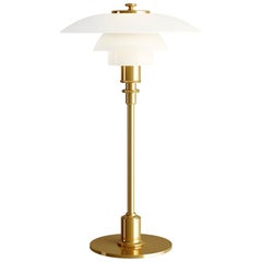 Lampe de bureau PH 2/1 Poul Henningsen en laiton et verre pour Louis Poulsen