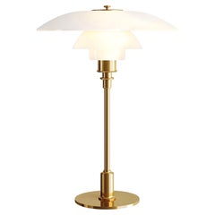 Poul Henningsen Brass and Glass 'PH 3 1/2 -2 1/2' Table Lamp for Louis Poulsen
