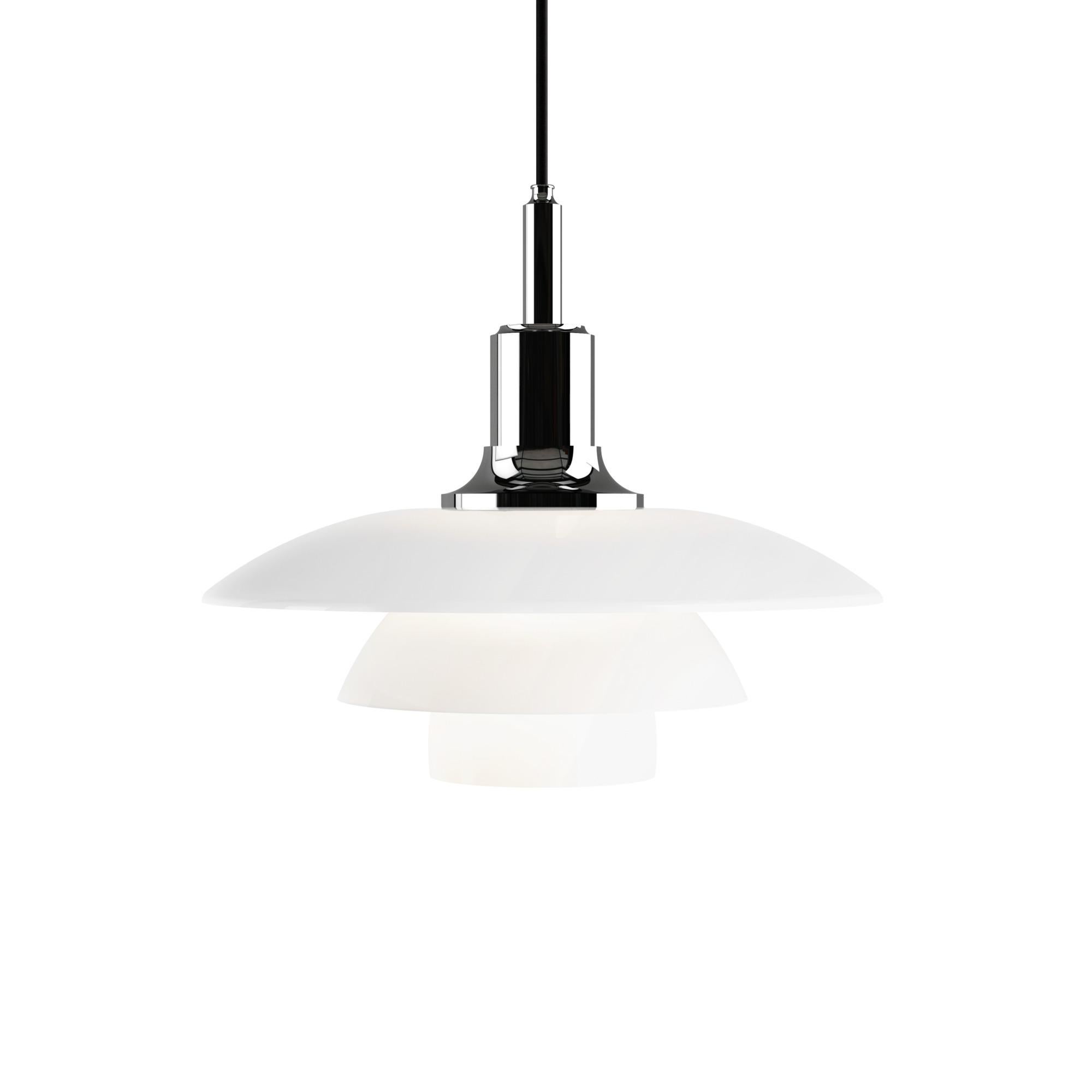 Poul Henningsen Brass and Glass PH 3½-3 Pendant for Louis Poulsen For Sale 4