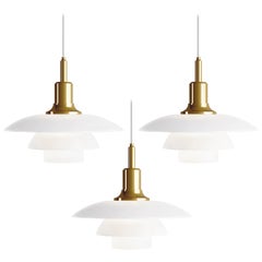 Poul Henningsen Ciondolo in ottone e vetro PH 3½-3 per Louis Poulsen