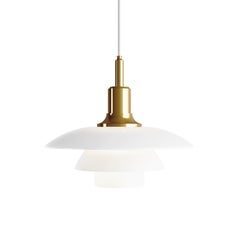 Poul Henningsen Brass and Glass PH 3½-3 Pendant for Louis Poulsen