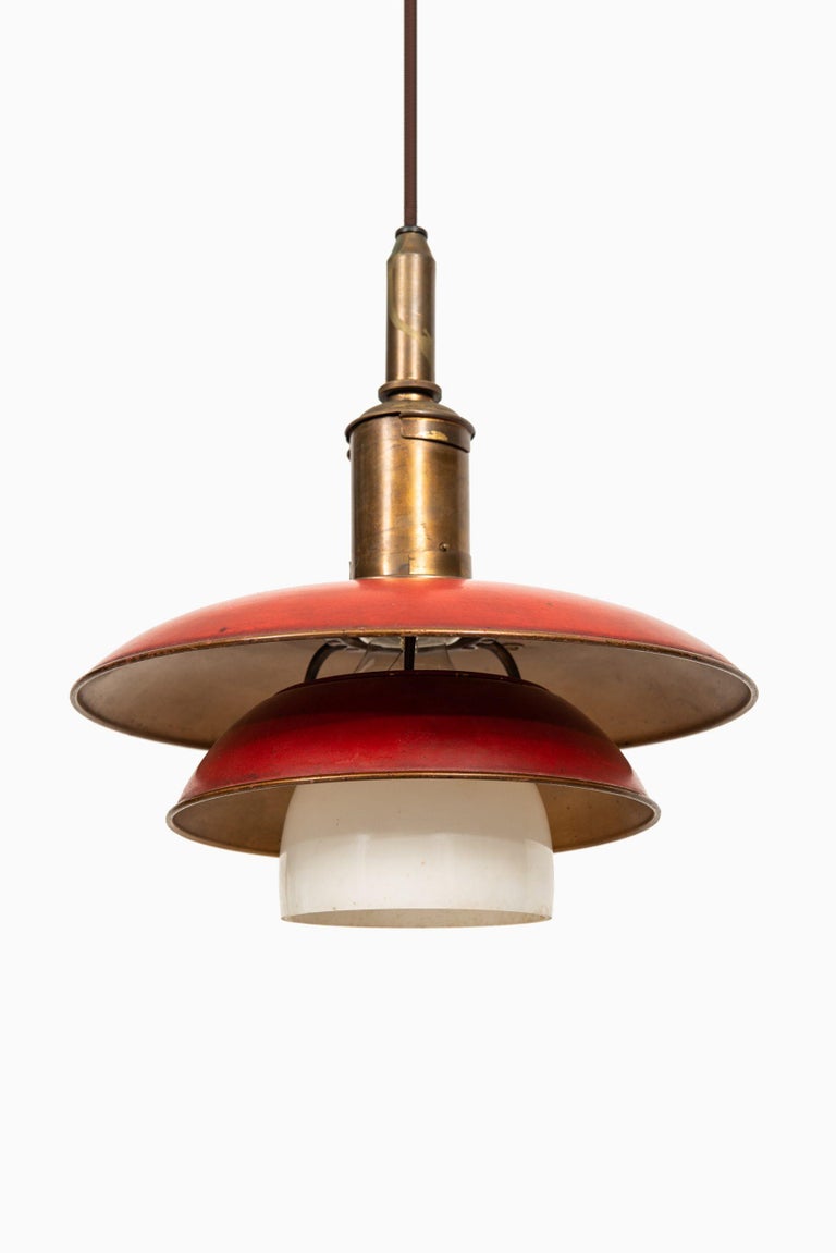 Danish Poul Henningsen Ceiling Lamp Model PH-3/3 Produced by Louis Poulsen in Denmark For Sale