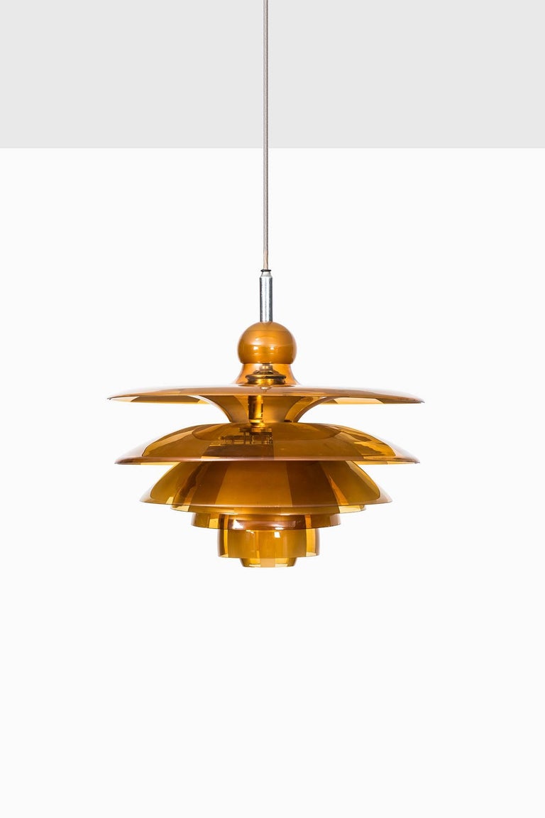 Scandinavian Modern Poul Henningsen Ceiling Lamp Model PH-Septima 5 by Louis Poulsen in Denmark For Sale