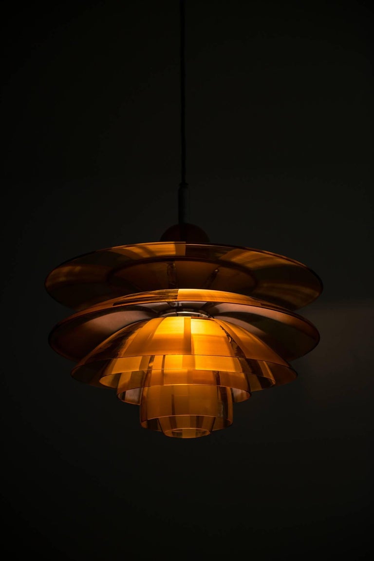 Poul Henningsen Ceiling Lamp Model PH-Septima 5 by Louis Poulsen in Denmark In Excellent Condition For Sale In Malmo, SE