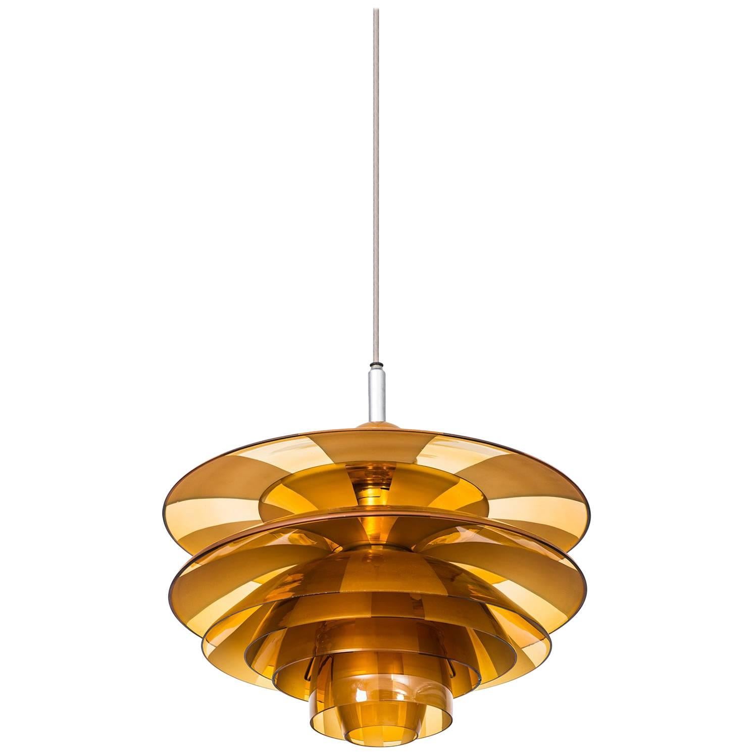 Poul Henningsen Ceiling Lamp Model PH-Septima 5 by Louis Poulsen in Denmark