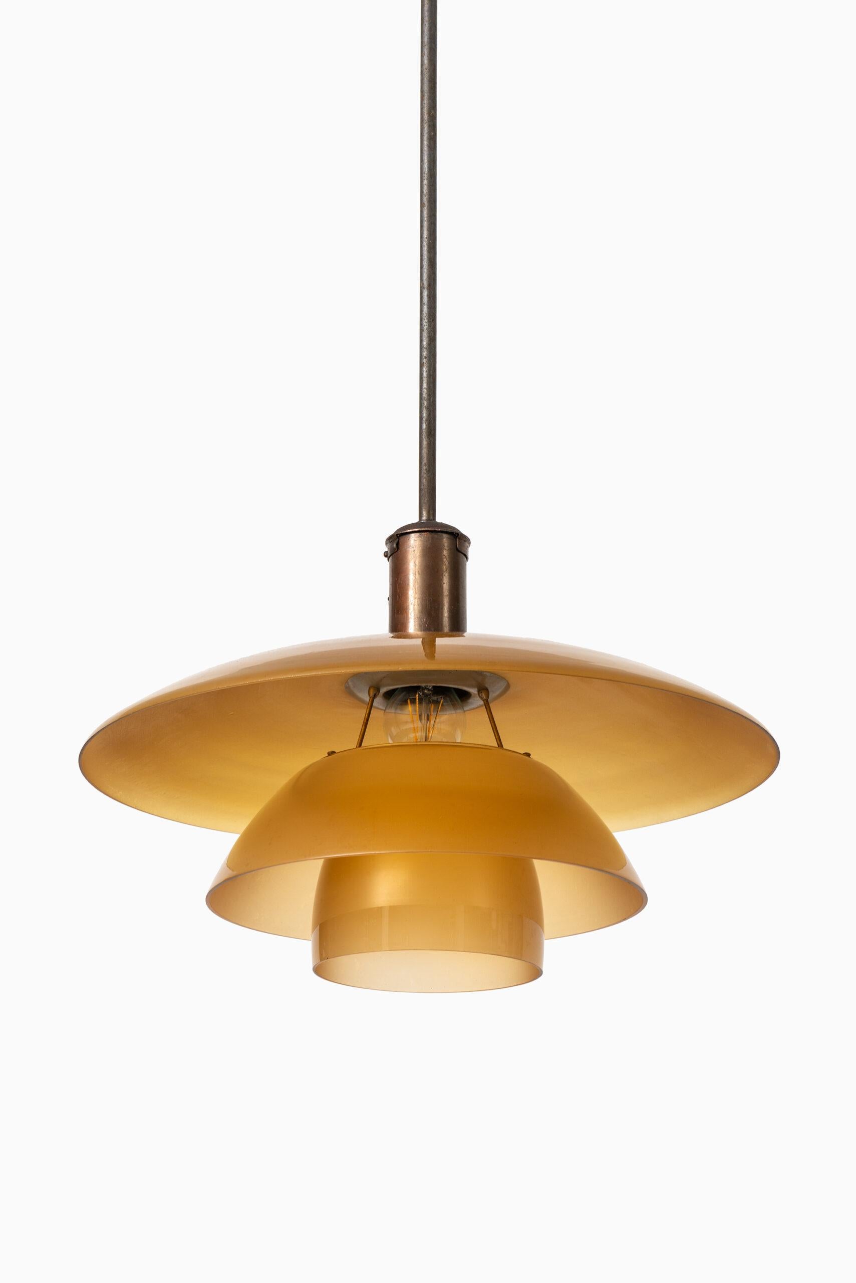 Rare ceiling lamp PH-5/5 designed by Poul Henningsen. Produced by Louis Poulsen in Denmark.