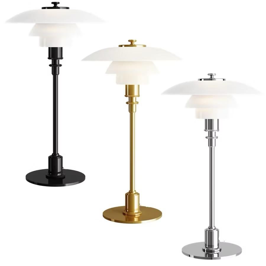 Poul Henningsen Chrome and Glass PH 2/1 Table Lamp for Louis Poulsen For Sale 7